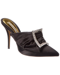 Alexandre Vauthier Lola Satin Pump 40 Black