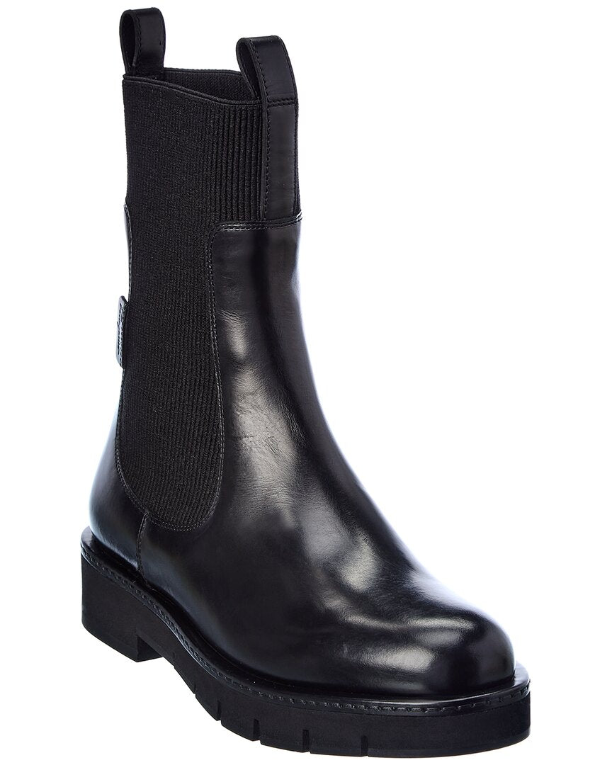 Ferragamo Otello Leather Bootie