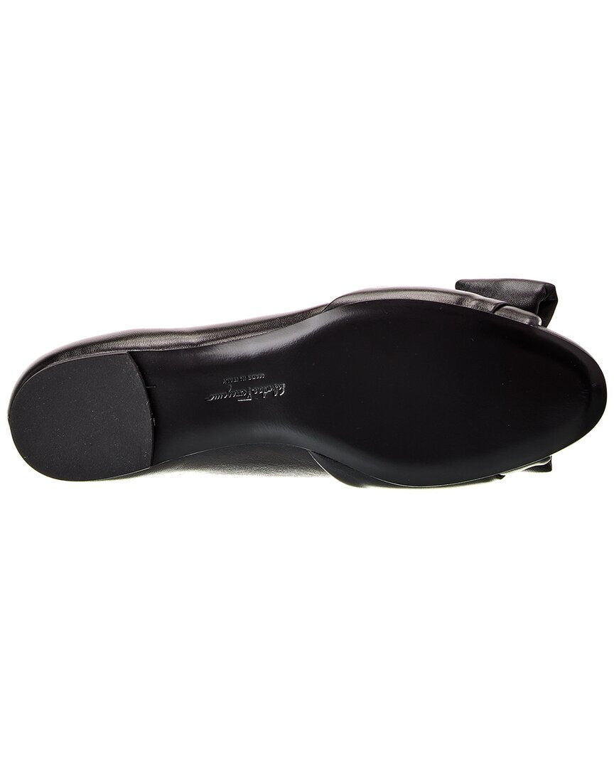 Ferragamo Varina Leather Flat