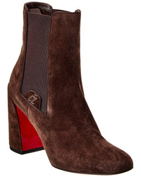 Christian Louboutin Turelastic 85 Suede Bootie