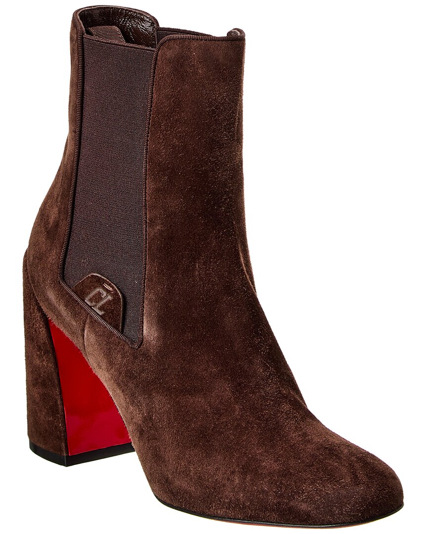 Christian Louboutin Turelastic 85 Suede Bootie