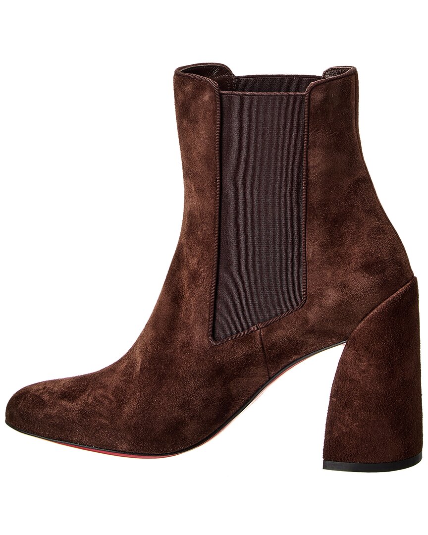 Christian Louboutin Turelastic 85 Suede Bootie