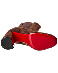 Christian Louboutin Turelastic 85 Suede Bootie