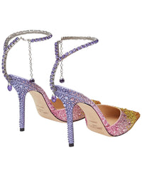Jimmy Choo Saeda 100 Suede Slingback Pump