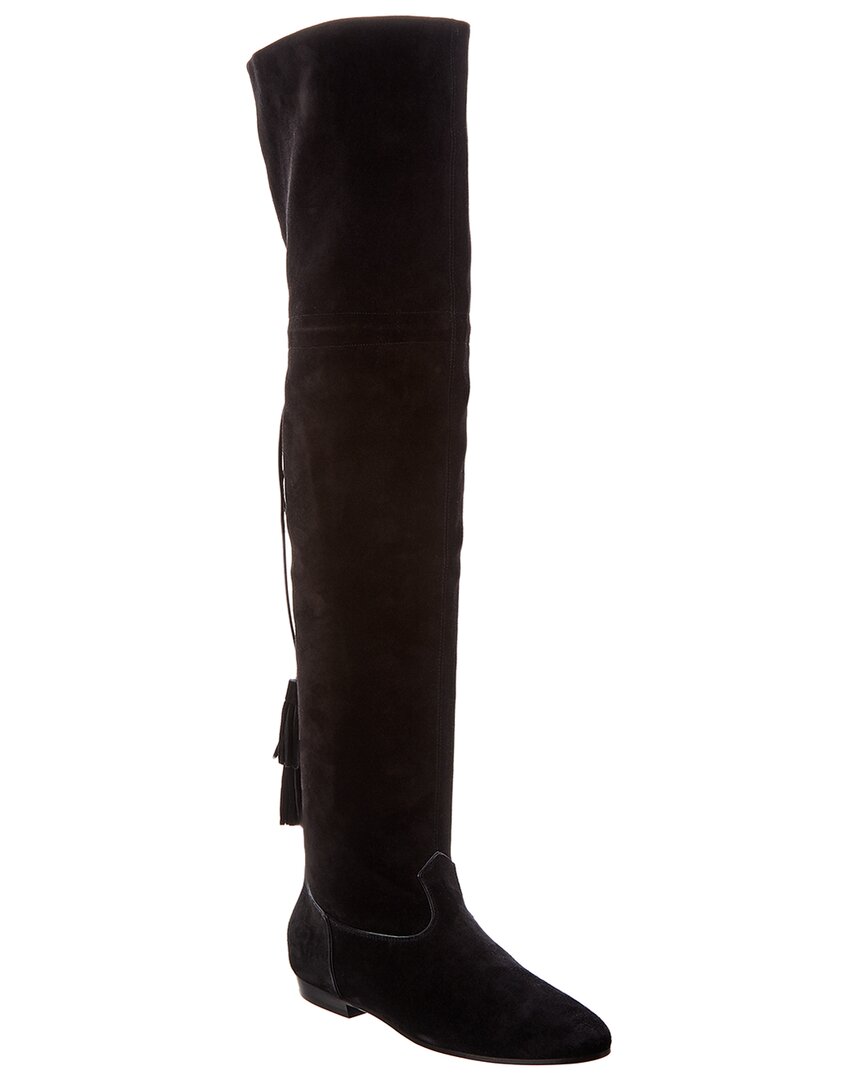 Celine Chat Botte Suede Boot Black 35