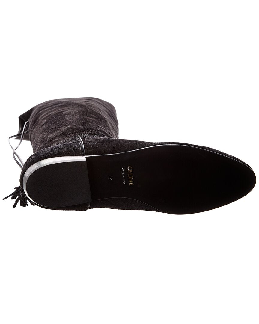 Celine Chat Botte Suede Boot