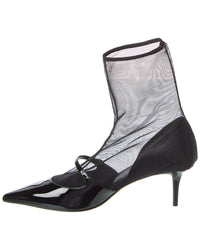 Jimmy Choo Carolyn Ab 60 Mesh & Leather Bootie