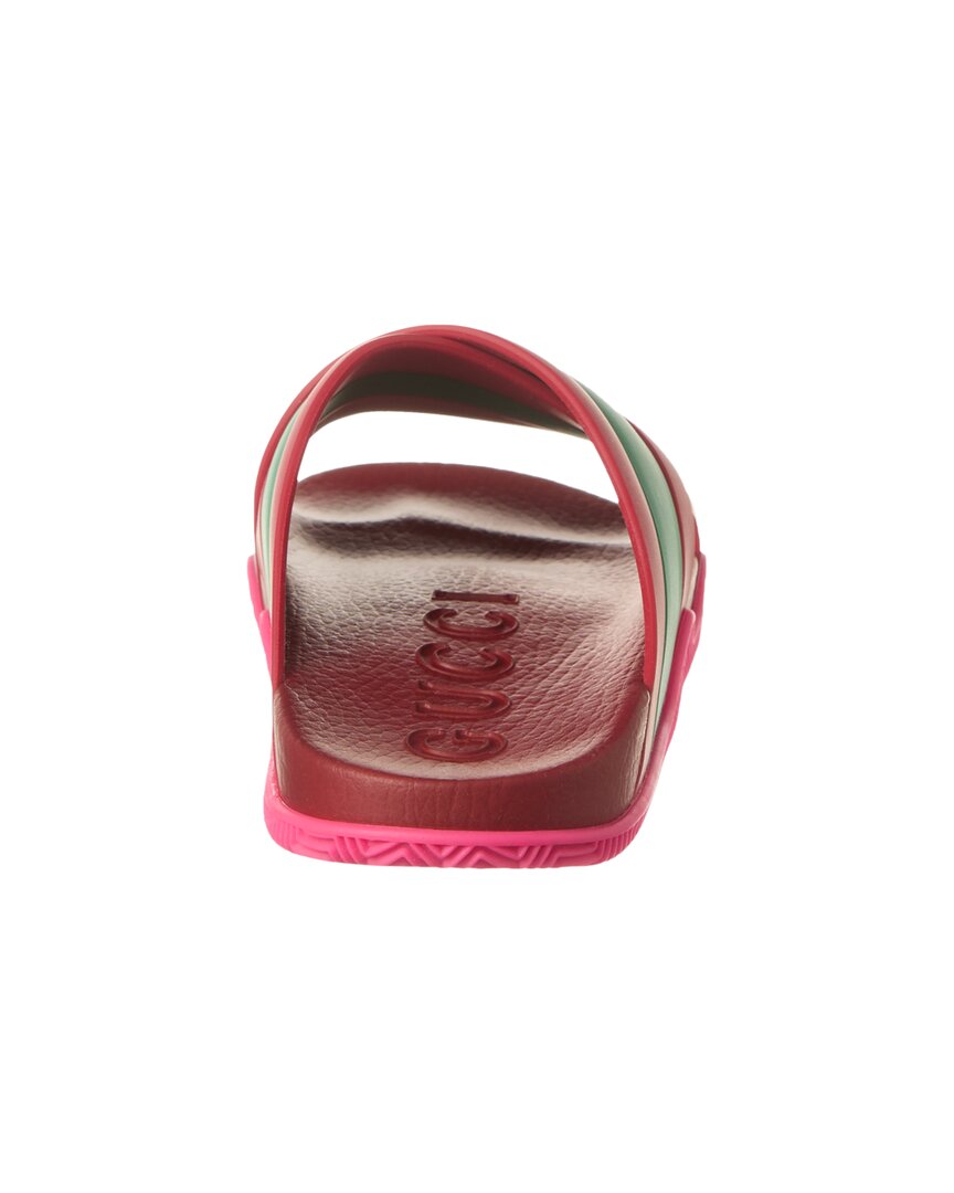 Gucci Web Crossover Rubber Sandal – Bluefly