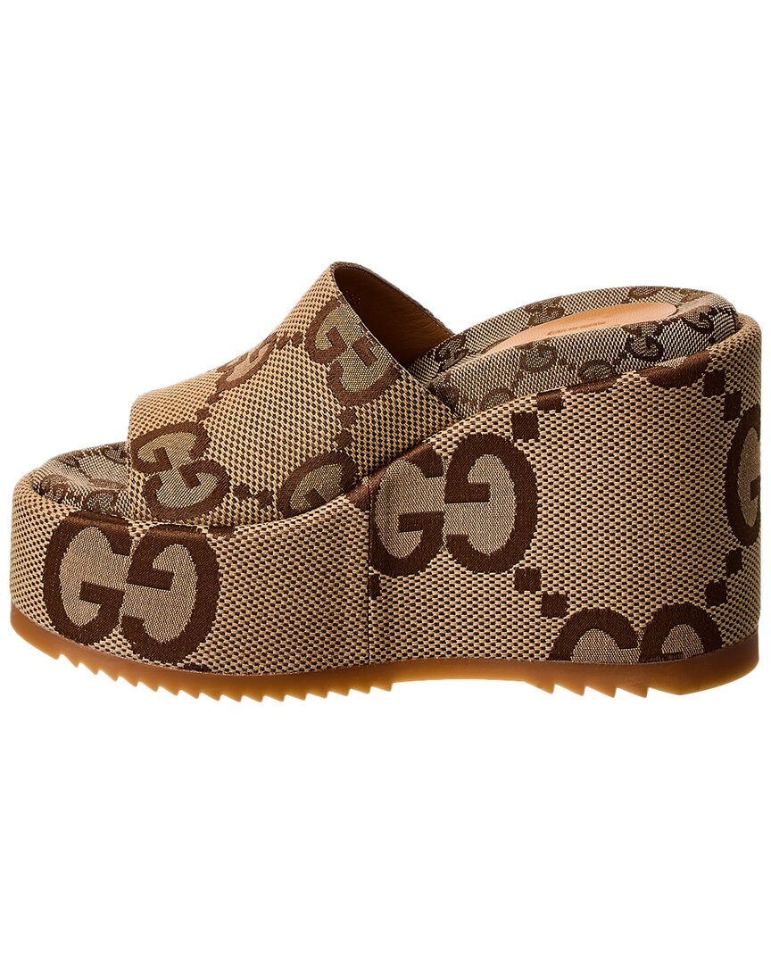Gucci Gg Canvas Platform Sandal