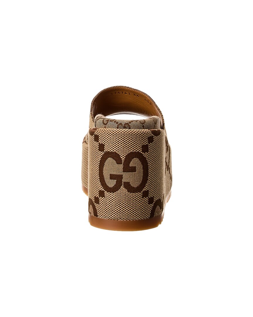 Gucci Gg Canvas Platform Sandal