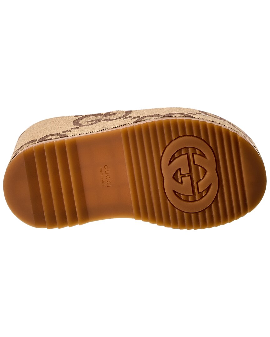Gucci Gg Canvas Platform Sandal