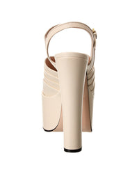 Gucci Gucci Leather Platform Sandal