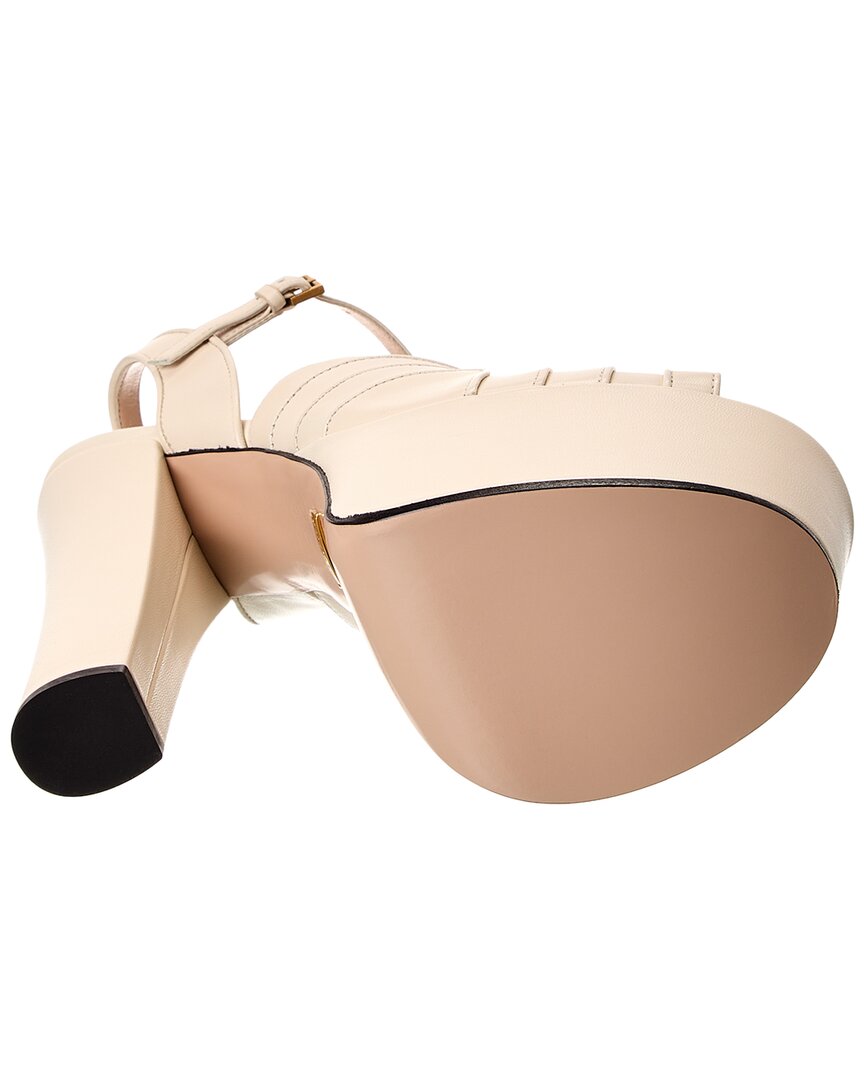 Gucci Gucci Leather Platform Sandal