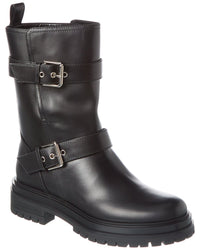 Gianvito Rossi Thiago Leather Boot Black