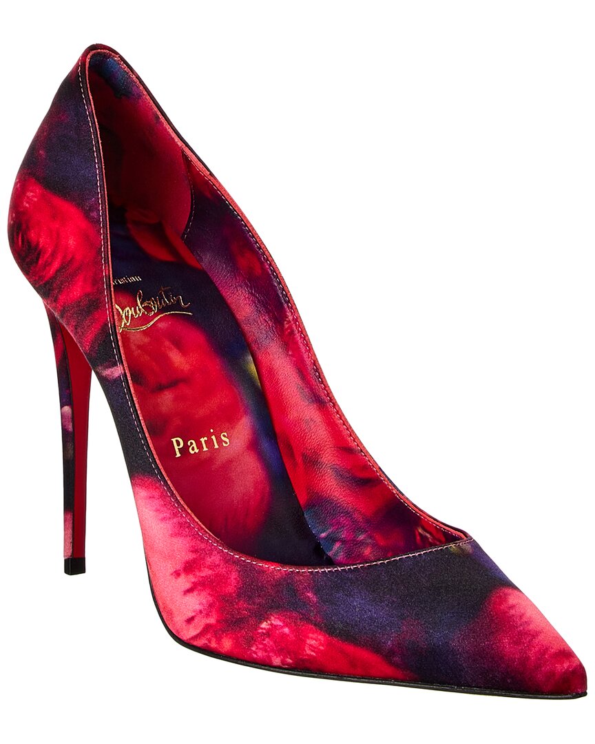 Christian Louboutin Kate 100 Satin Pump Blue