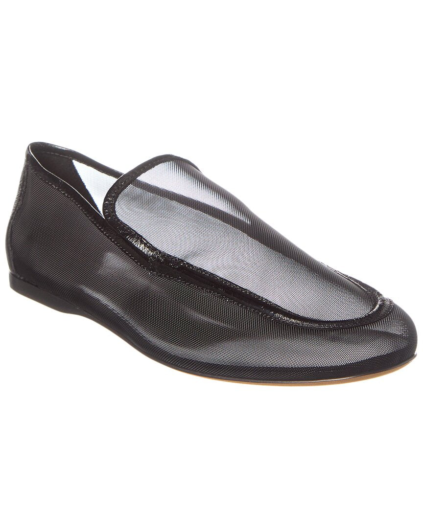 Khaite Mesh & Leather Loafer Black