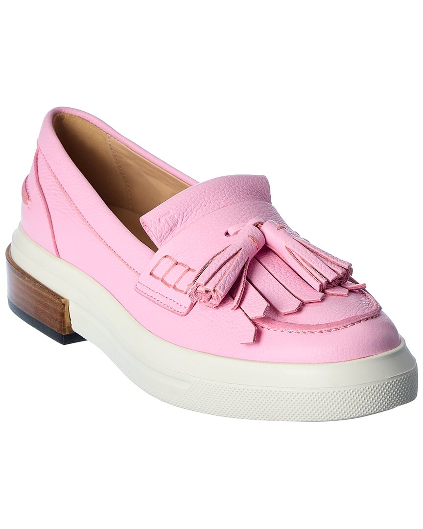 Tod’S Tassel Leather Penny Loafer Pink 35
