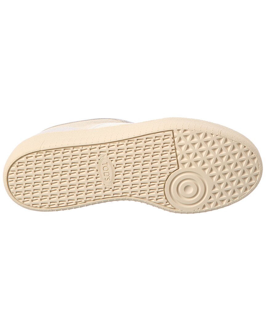 Tod’S Cassette Canvas & Leather Platform Sneaker