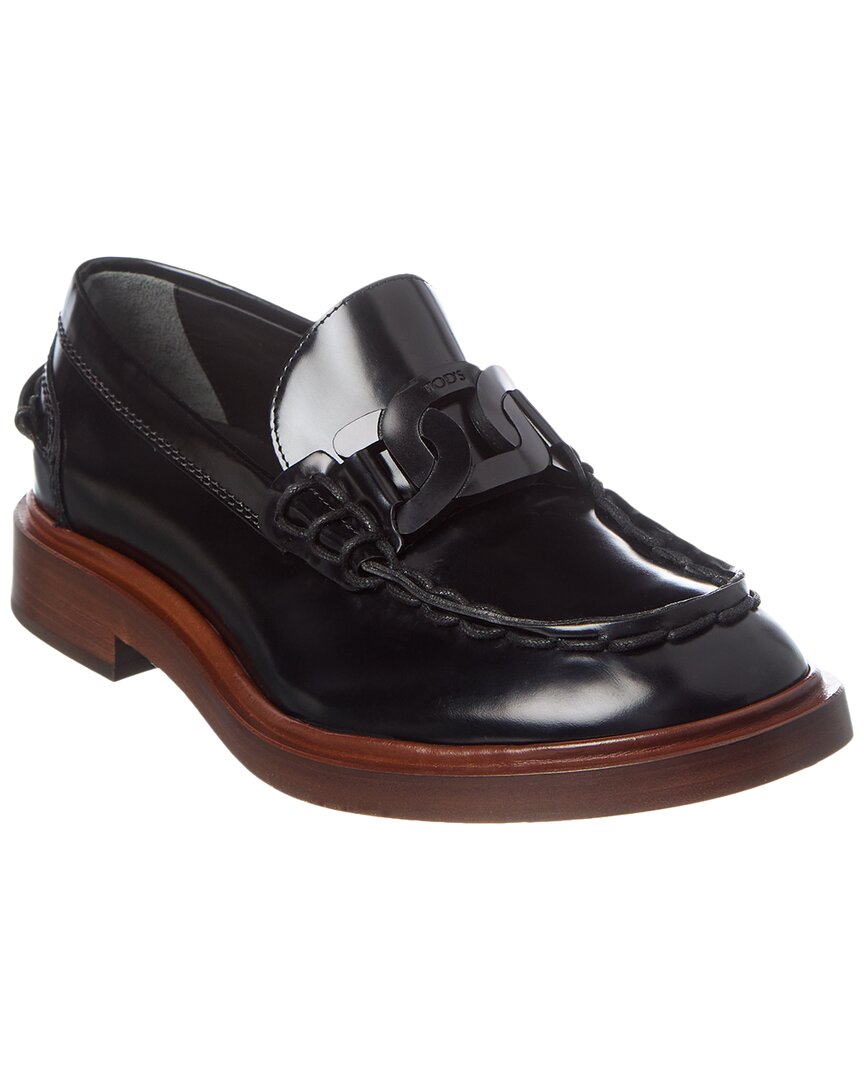 Tod’S Leather Loafer Black
