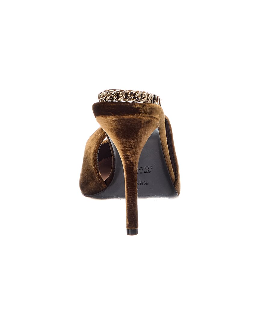 Gucci Gucci Signoria Velvet Slingback Pump