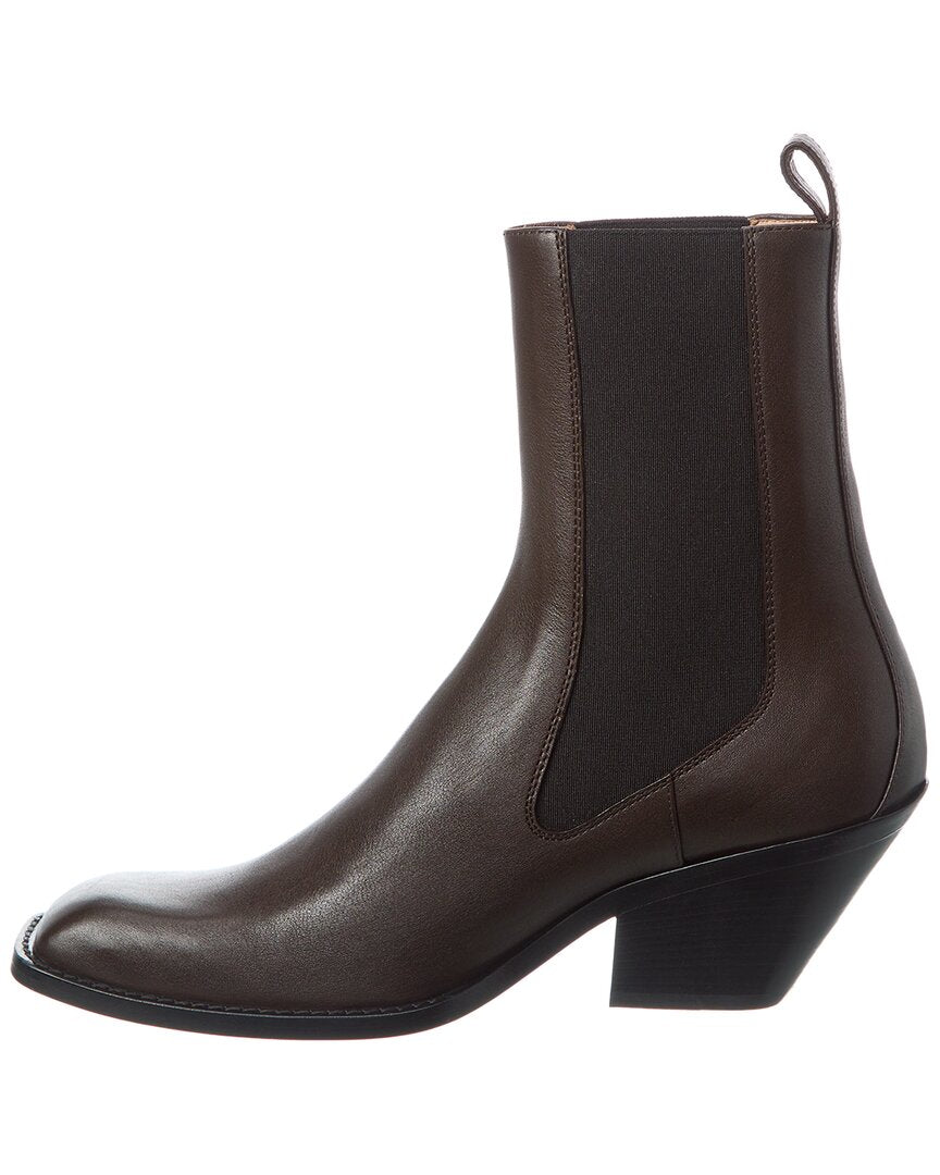 Khaite Austin Leather Bootie