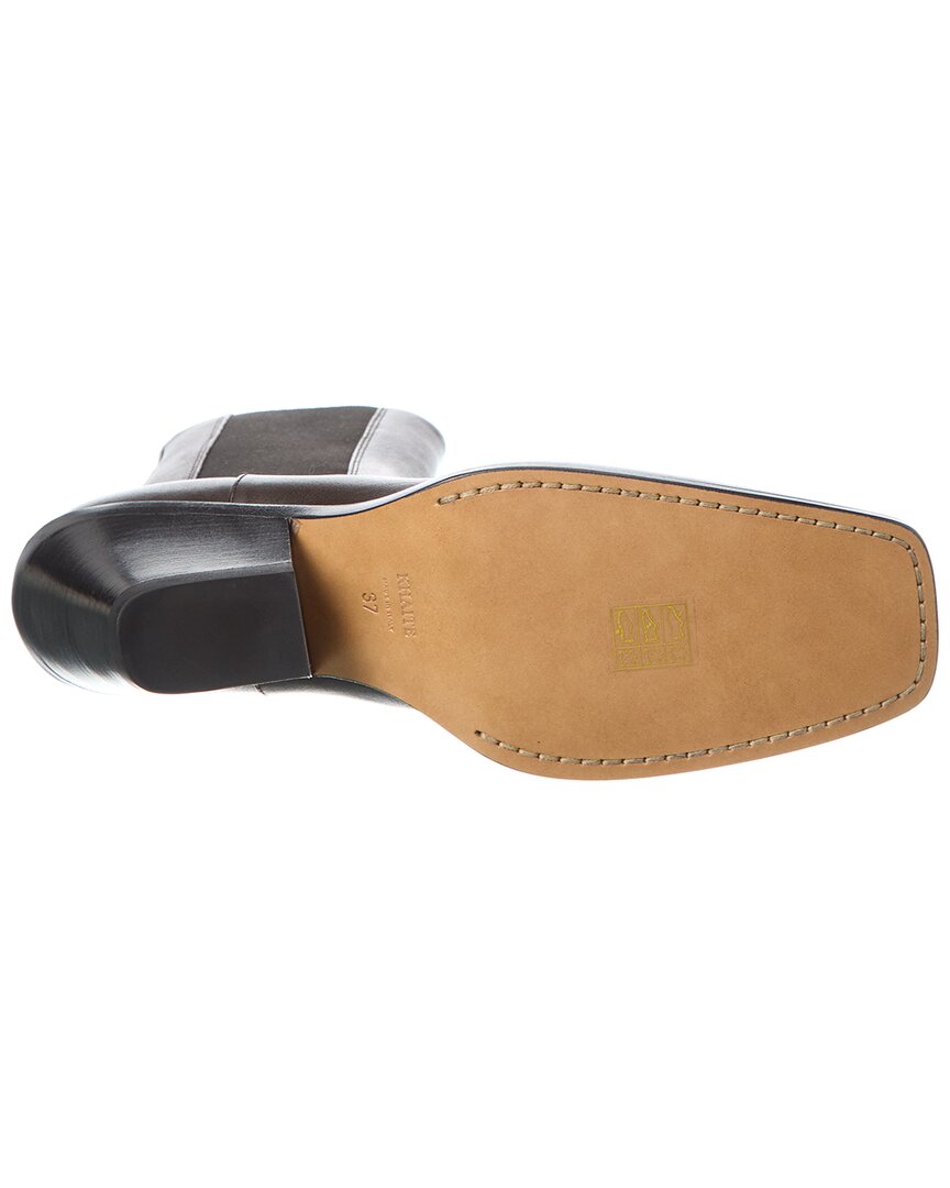 Khaite Austin Leather Bootie