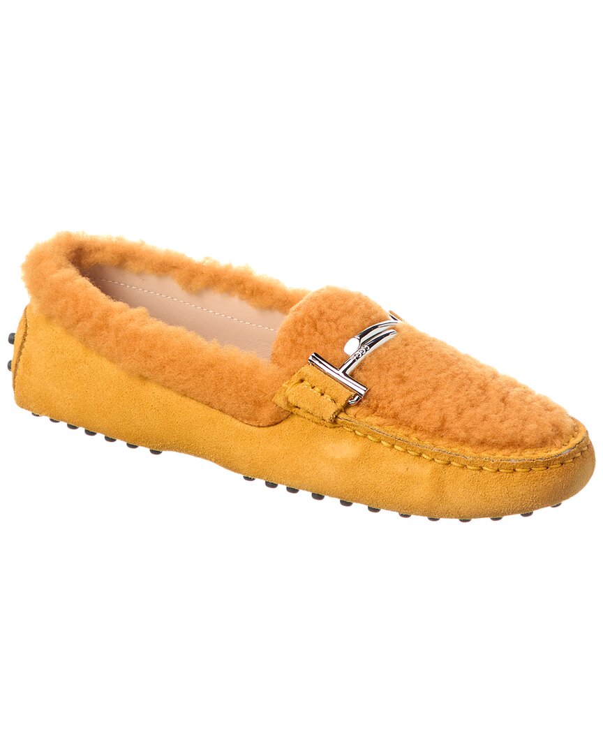 TOD's Tods Suede & Shearling Loafer