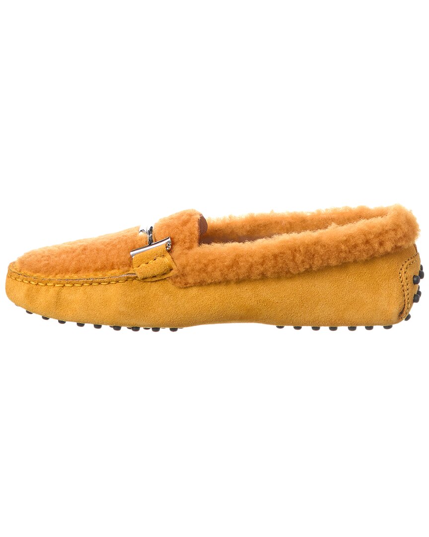 TOD's Tods Suede & Shearling Loafer