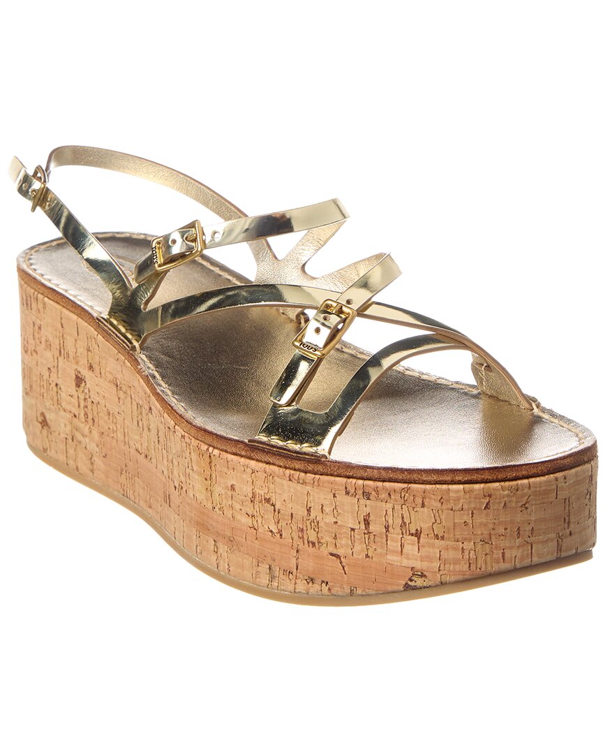 Tod’S Leather Wedge Sandal