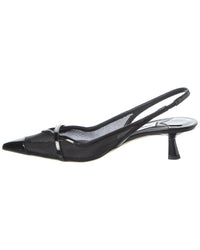 Jimmy Choo Amita 45 Mesh & Patent Slingback Pump