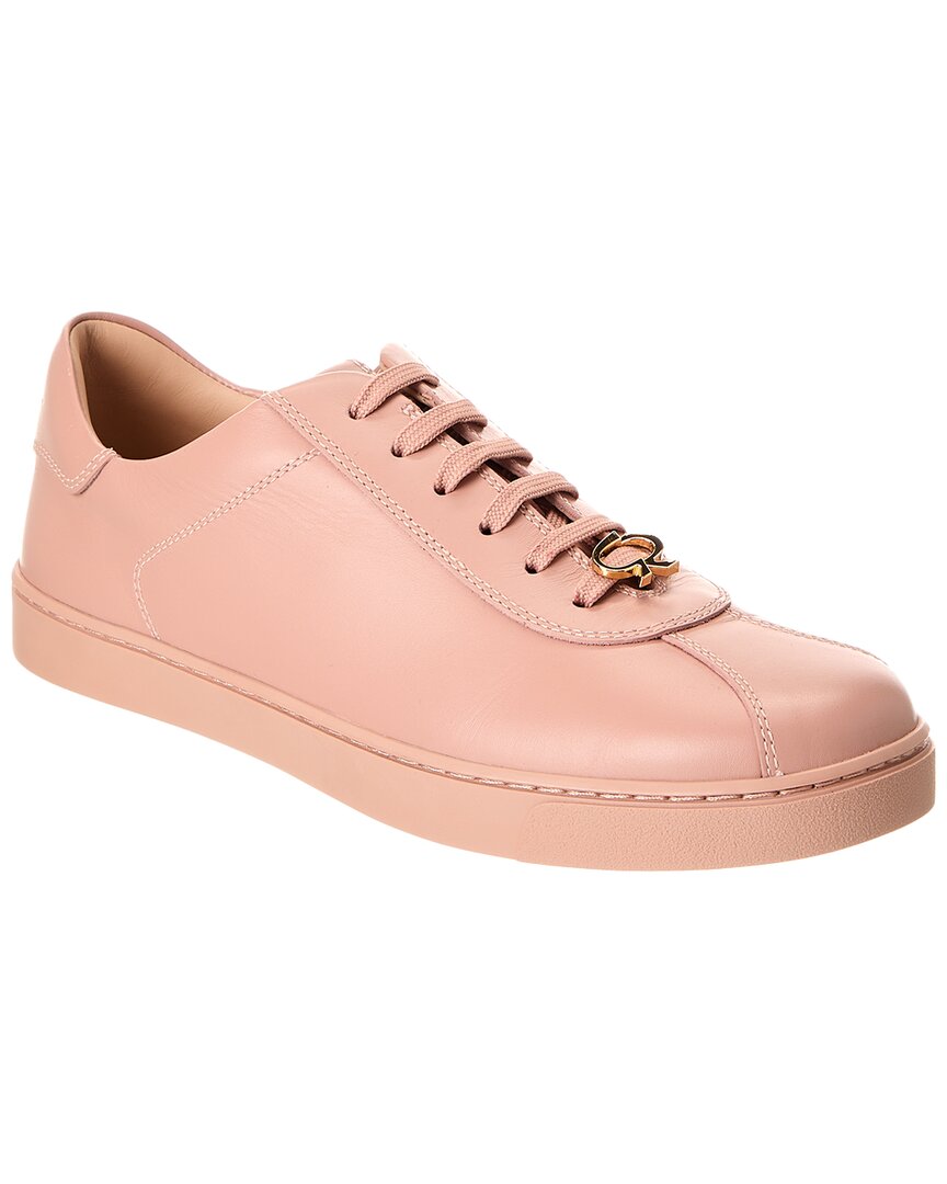Gianvito Rossi Ribbon Leather Sneaker Pink
