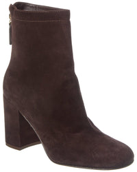 Gianvito Rossi Bellamy 85 Suede Bootie Brown Multi