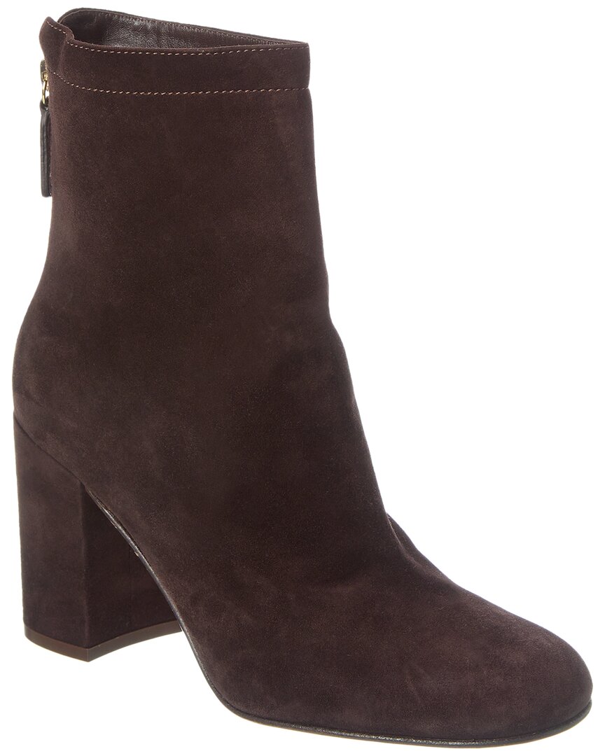 Gianvito Rossi Bellamy 85 Suede Bootie Brown Multi