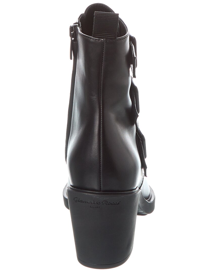 Gianvito Rossi Reem 60 Leather Bootie