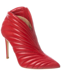 Gianvito Rossi Eiko 105 Leather Bootie Red