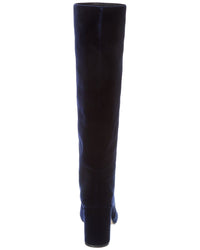 Gianvito Rossi 85 Velvet Knee-High Boot