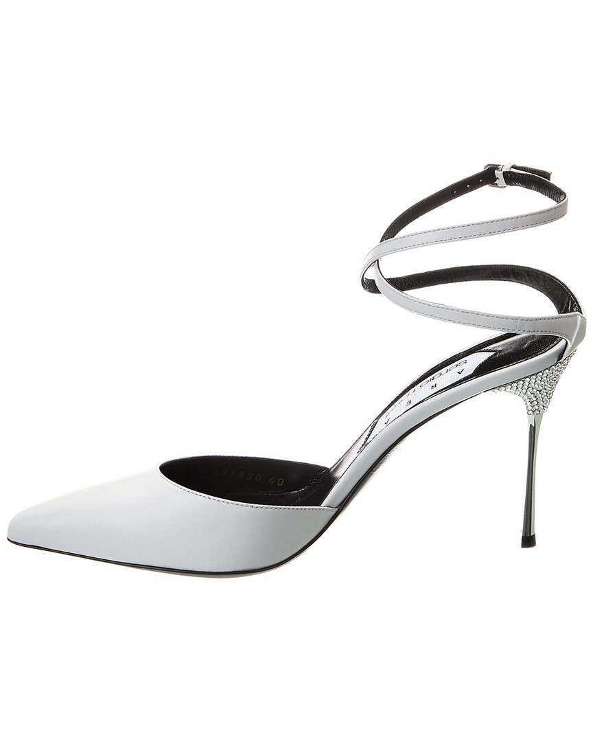 Sergio Rossi Satin Ankle Wrap Pump