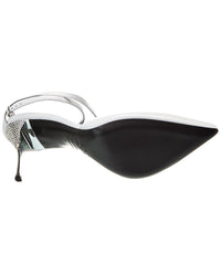 Sergio Rossi Satin Ankle Wrap Pump
