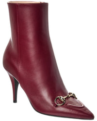 Gucci Gucci Horsebit Leather Bootie