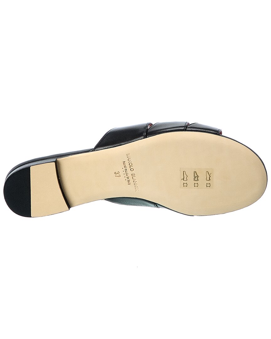 Manolo Blahnik Noorasan Leather Sandal
