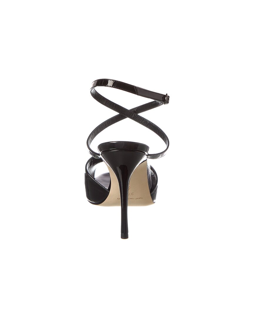 【関税&送料込】Manolo Blahnik Hourani Patent Leather Sandal MANOLO BLAHNIK - 105mm Hourani Patent Leather Sandals Manolo