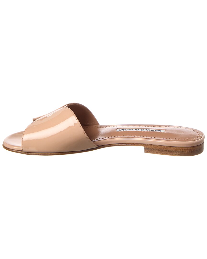 Manolo Blahnik Houramu Patent Sandal – Bluefly