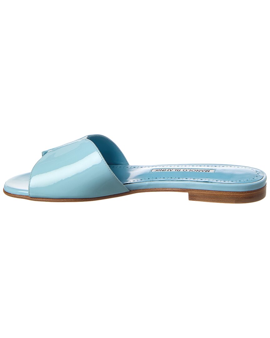 Manolo Blahnik Houramu Patent Sandal – Bluefly