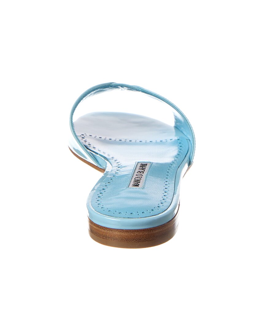 Manolo Blahnik Houramu Patent Sandal – Bluefly