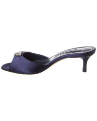Manolo Blahnik Lumada 50 Satin Mule