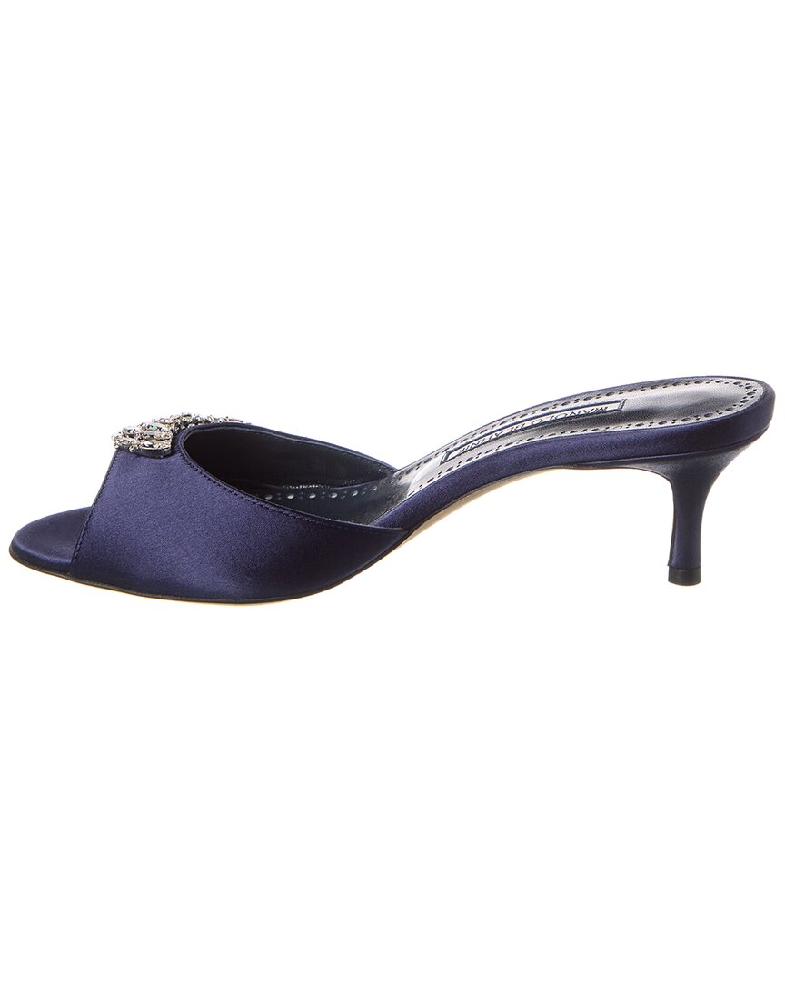 Manolo Blahnik Lumada 50 Satin Mule