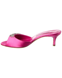 Manolo Blahnik Lumada 50 Satin Mule