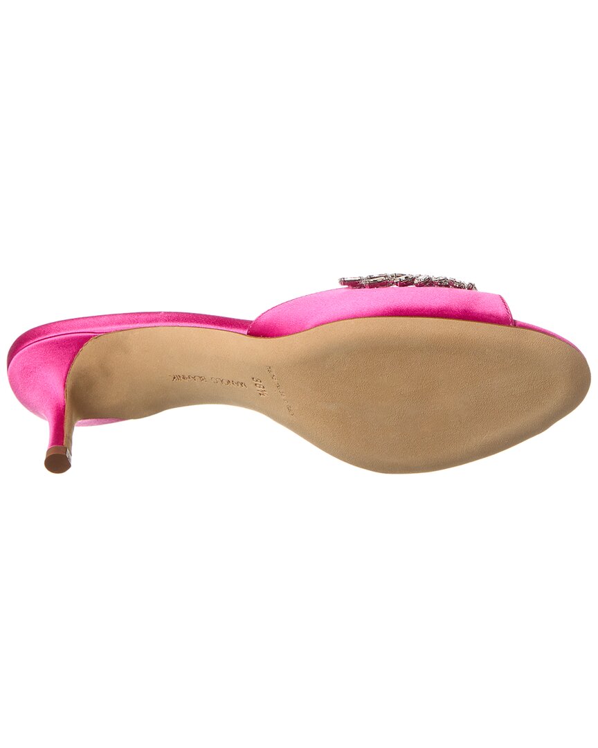 Manolo Blahnik Lumada 50 Satin Mule – Bluefly