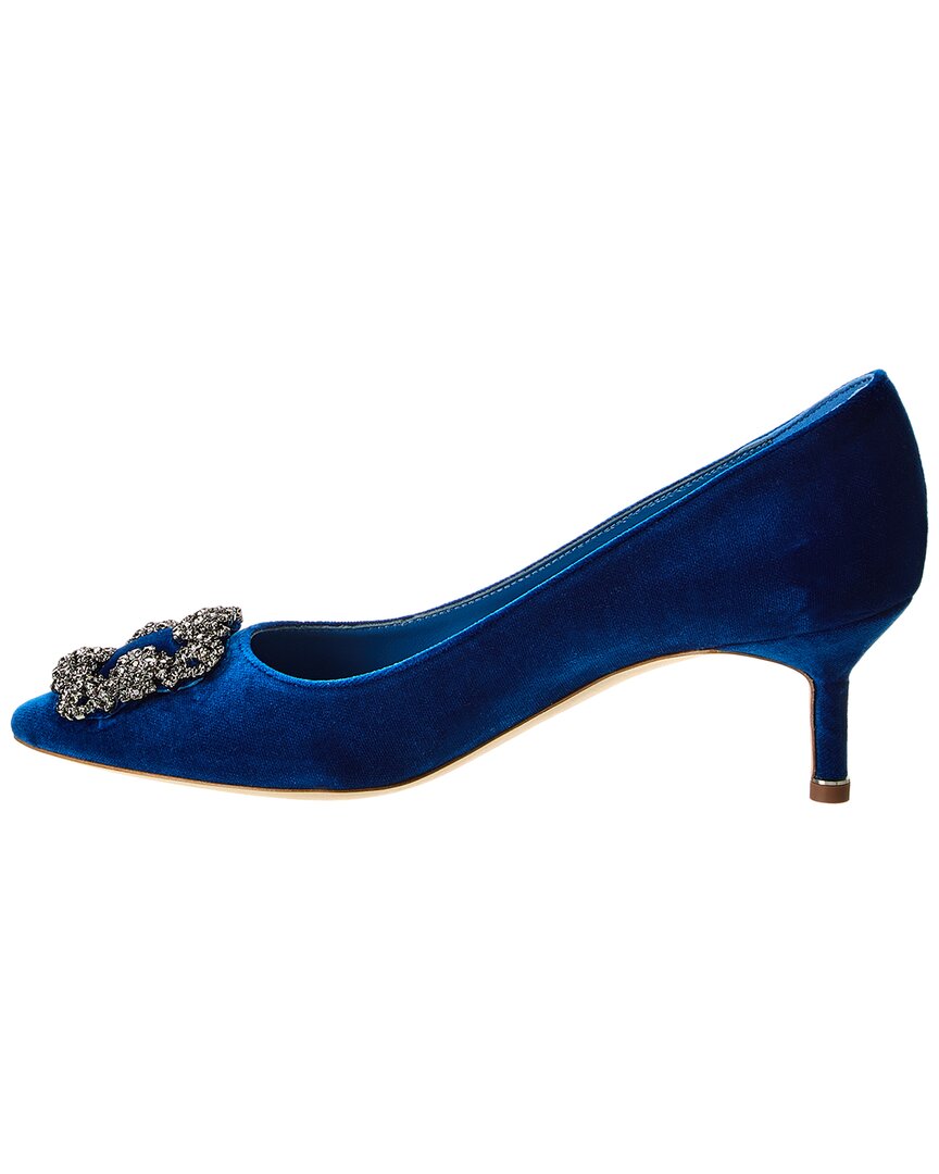 Manolo Blahnik Hangisi 50 Velvet Pump – Bluefly Manolo Blahnik Hangisi 50 Velvet Pump – Bluefly