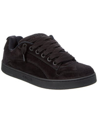 Celine Huntington Suede Sneaker Black